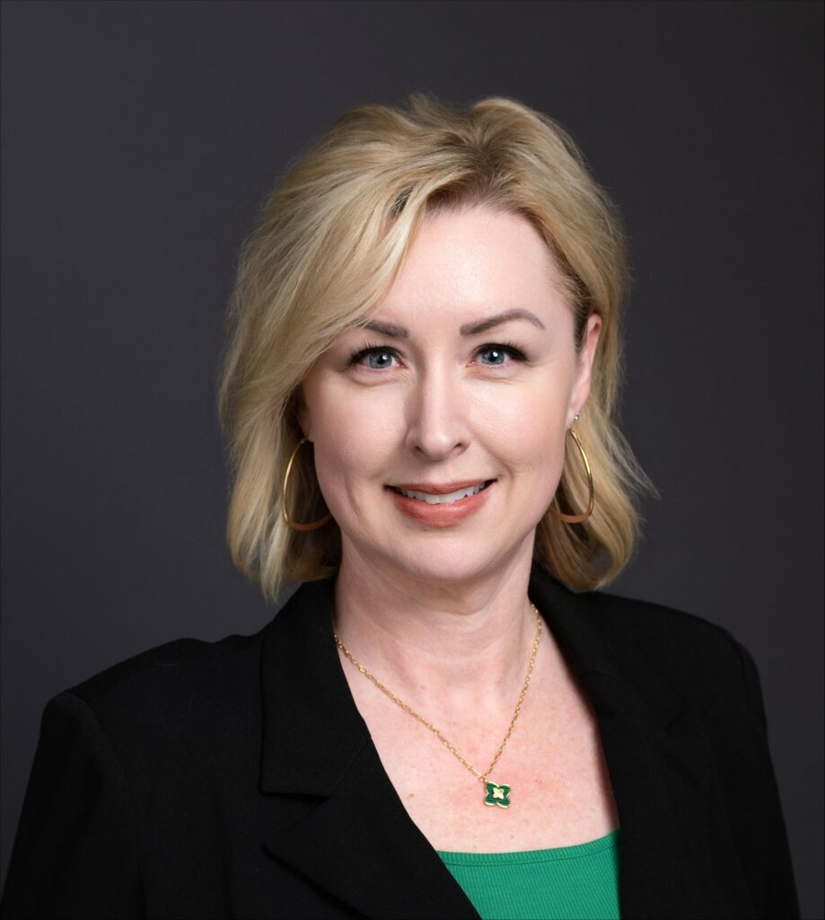 A smiling professional woman