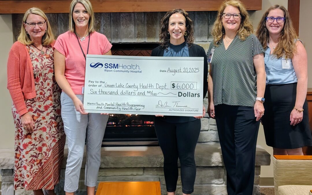 SSM Health Ripon Community Hospital supports Green Lake County Health Department initiatives