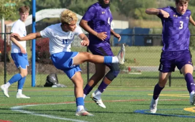 Johnson hat trick propels Marian men’s soccer past Rockford