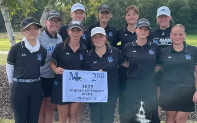 Marian women’s golf finishes second at home invite