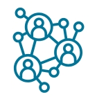 An icon of three people in circles