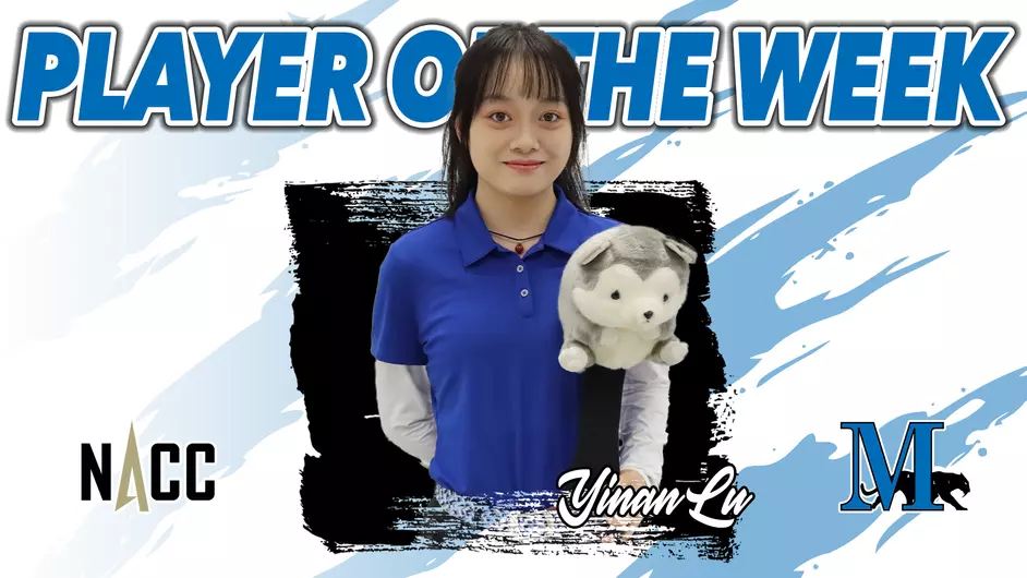 A female golfer
