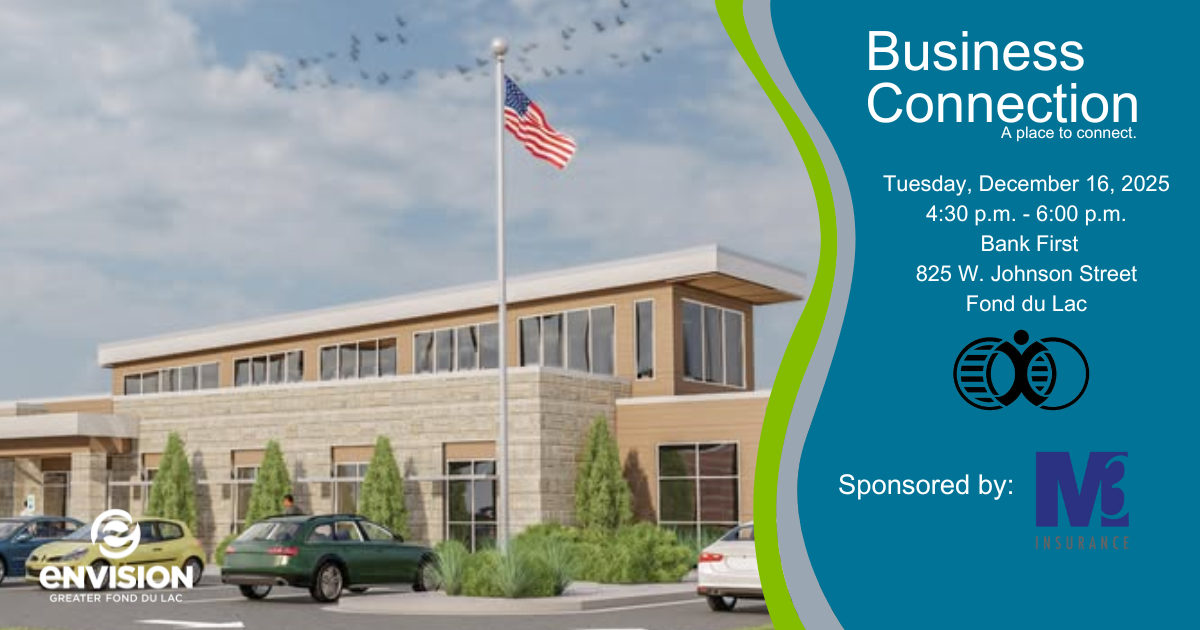 Business Connection - 12.2025 new time A bank with cars and a flagpole