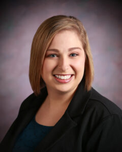 A young smiling woman