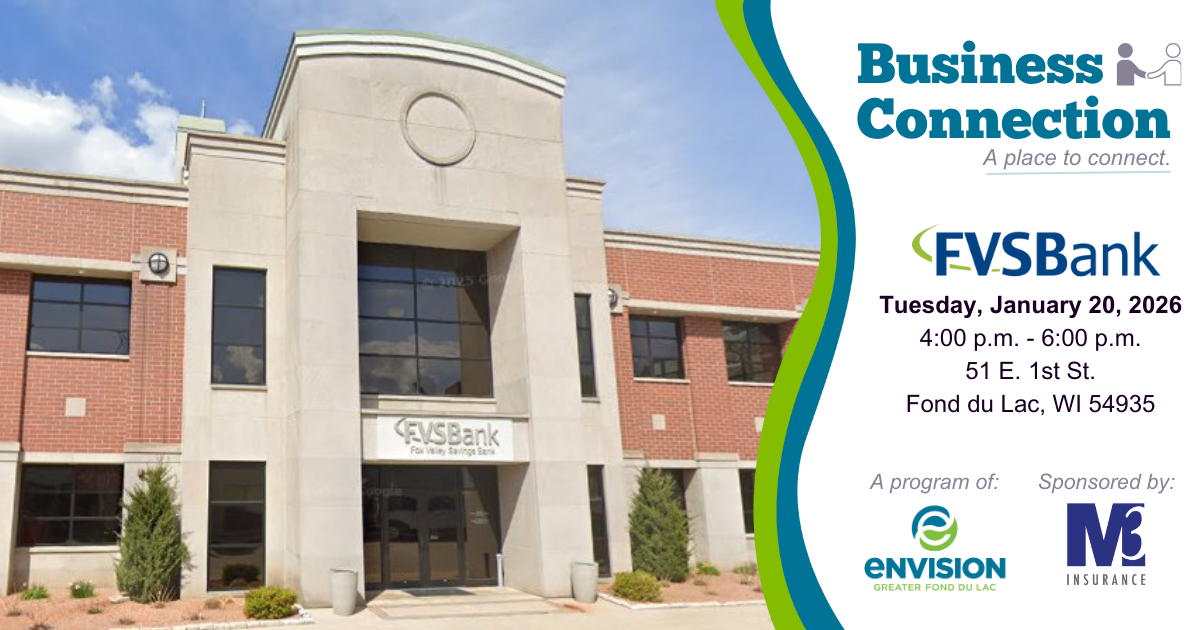 Business Connection. Outside of a building