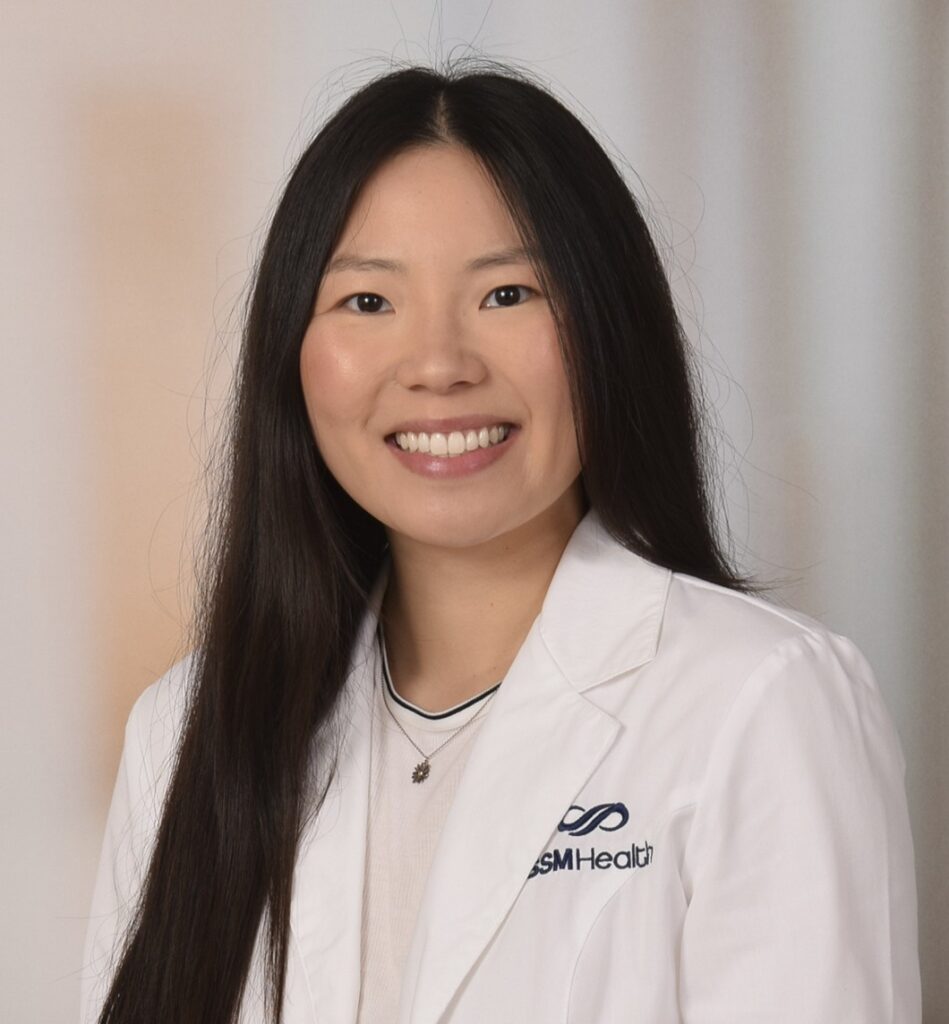 A young female doctor