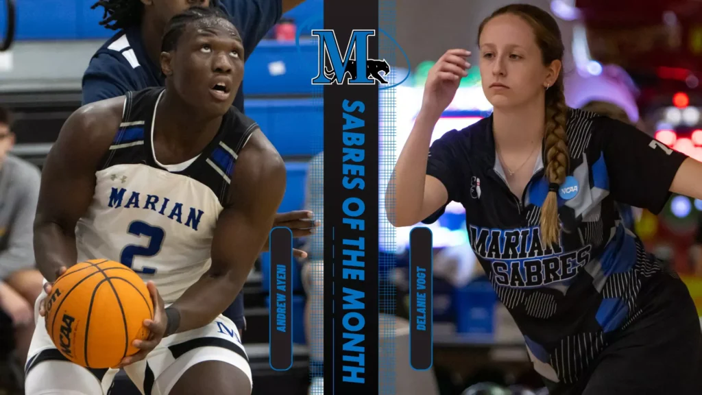 A male basketball player and a female bowler