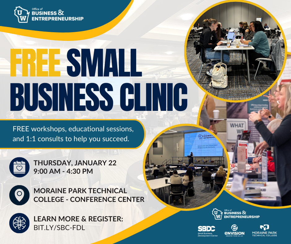 Flyer for small business clinic
