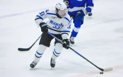 Sabre NCAA men’s hockey falls in Battle of Highway 41 opener