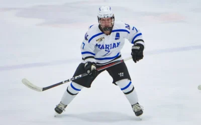 Marian NCAA men’s hockey reclaims Battle of Highway 41 trophy