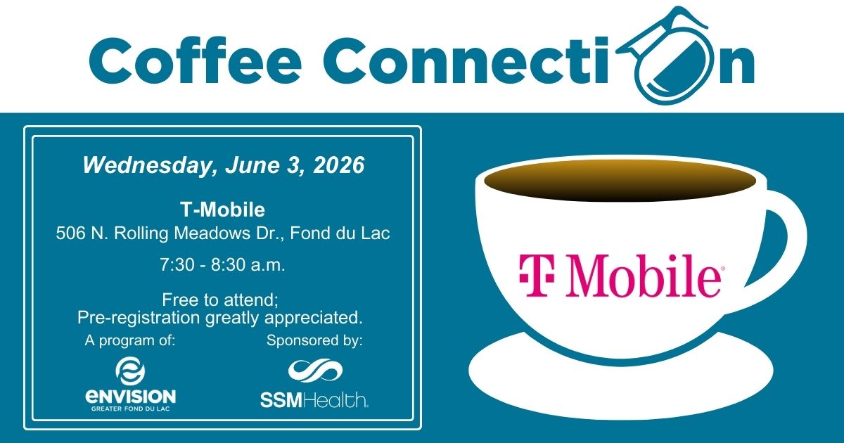Coffee connection flyer with a coffee cup
