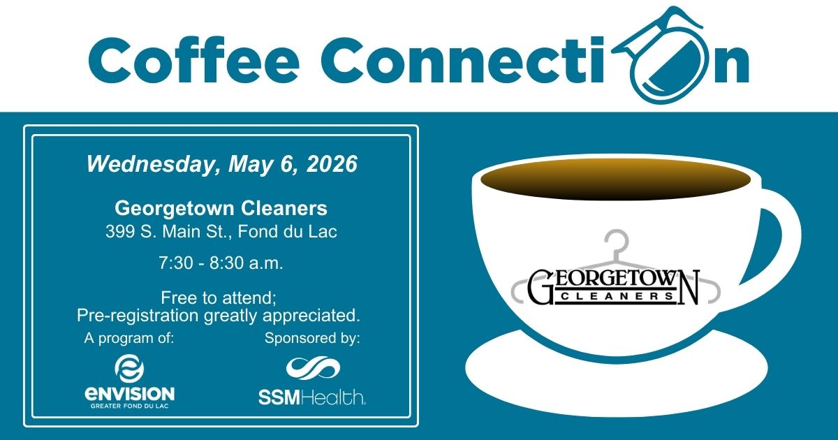 Coffee connection flyer with a coffee cup