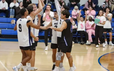Marian men’s volleyball stays close to WLC