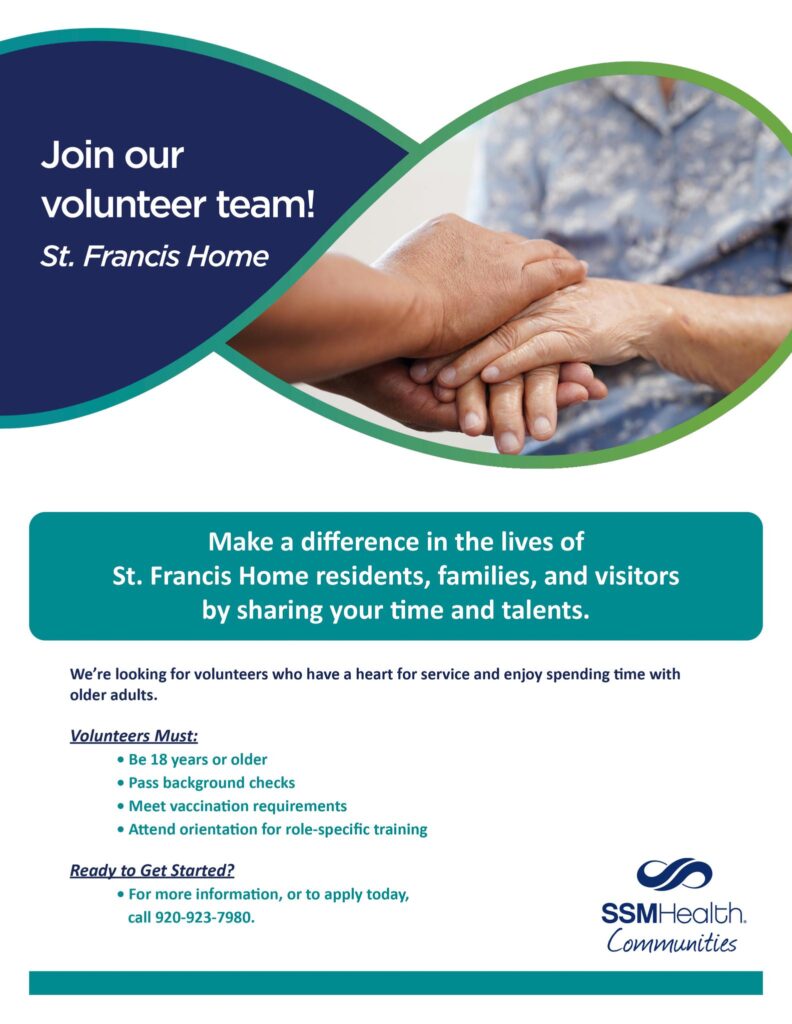 Hands clasped on a flyer