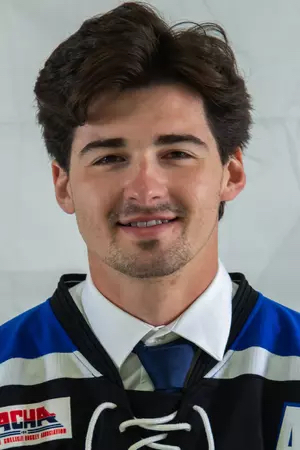 A young male hockey player