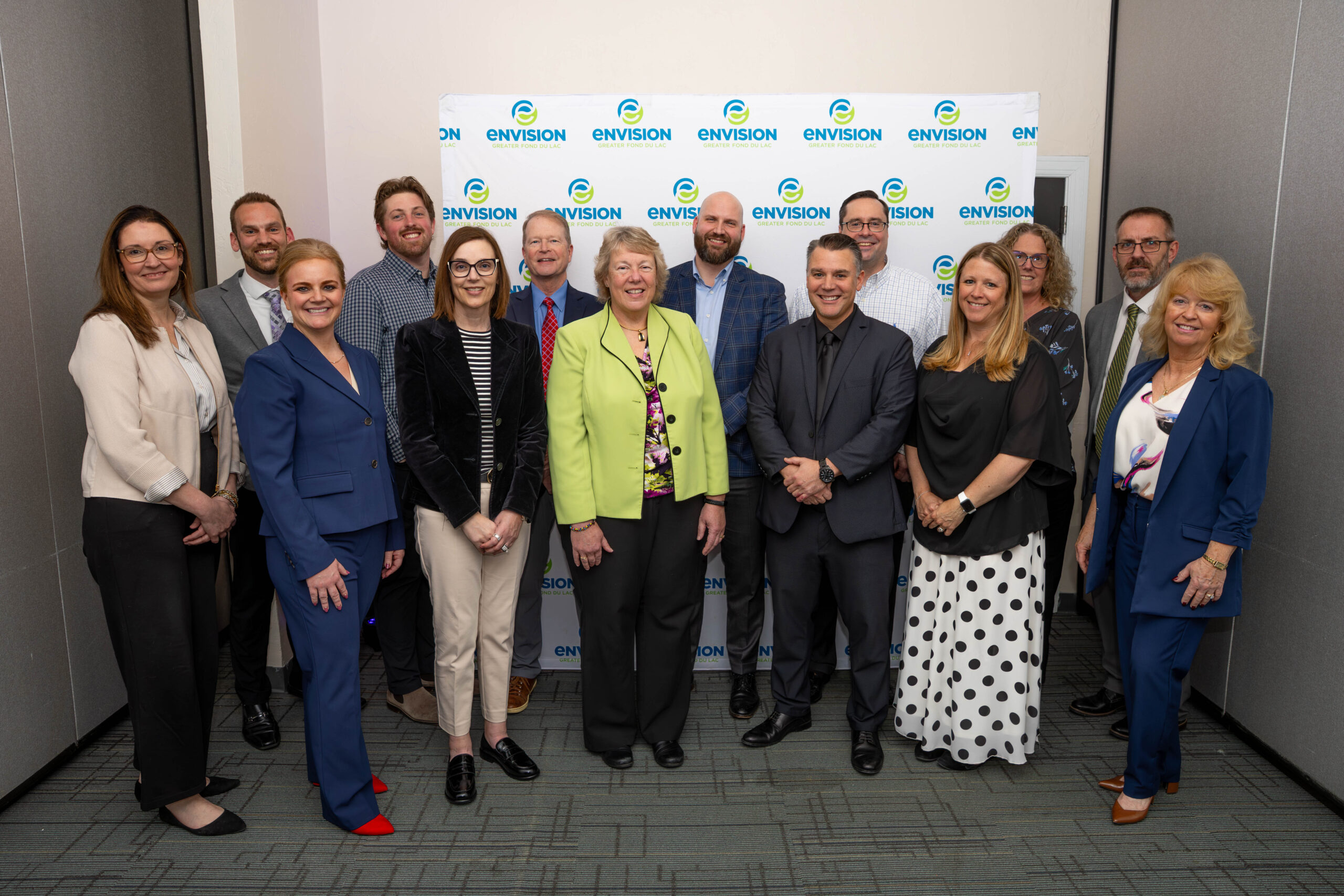 A large group of professionals