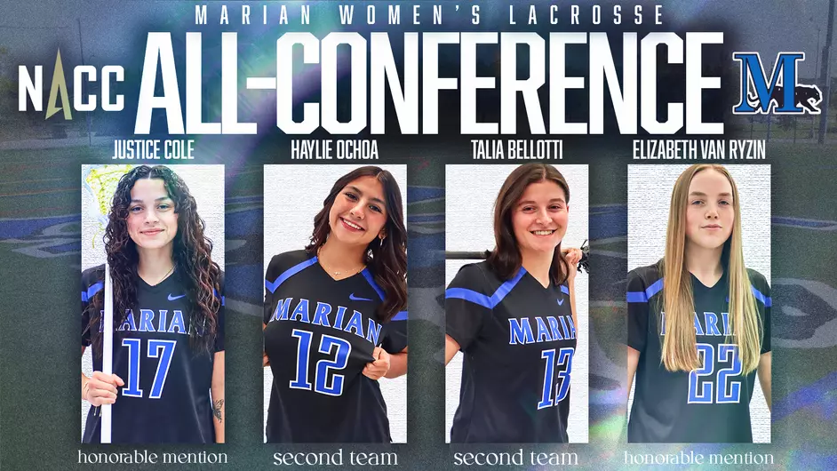 Four female athletes for all conference