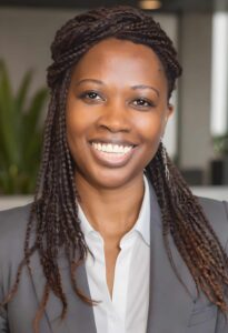 A smiling young woman