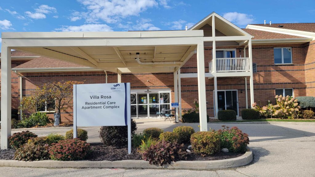 The outside of a retirement home