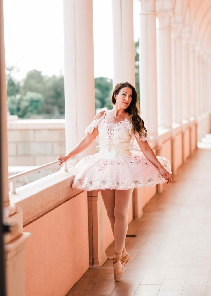 A female ballerina