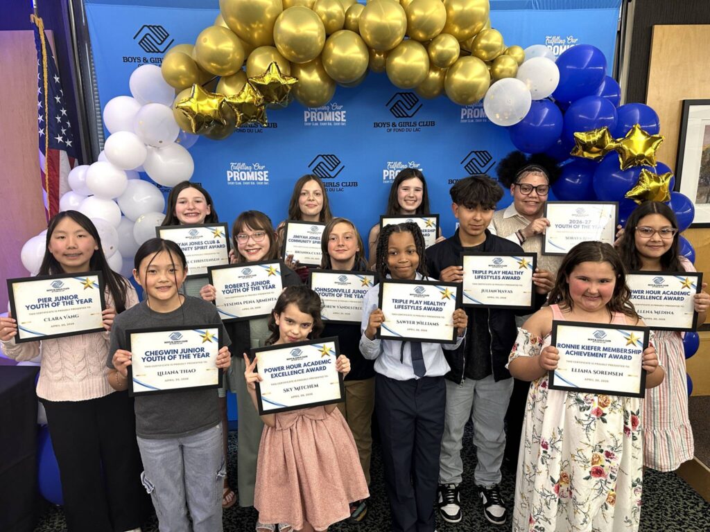A group of children all with certificates
