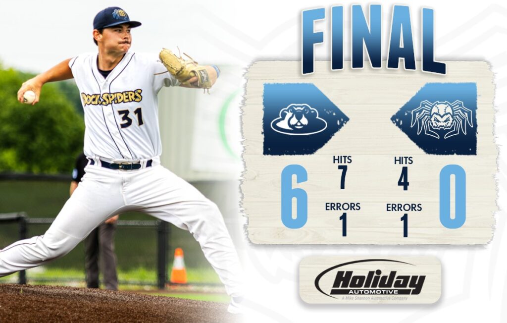 Baseball pitcher with final score