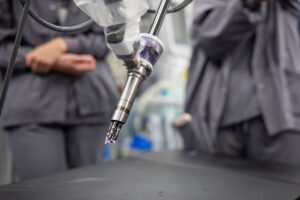 A robotic surgery piece of equipment