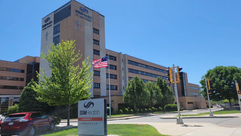 The outside of a hospital
