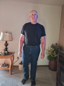A man standing in a living room