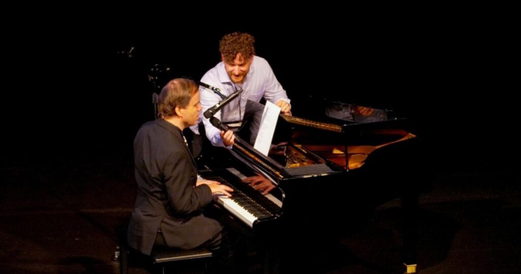 A man playing the piano
