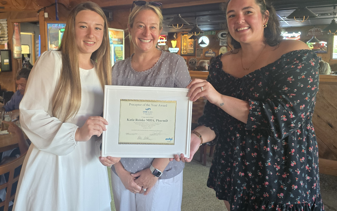 Katie Reinke honored as SSM Health St. Agnes Hospital Pharmacist Preceptor of the Year