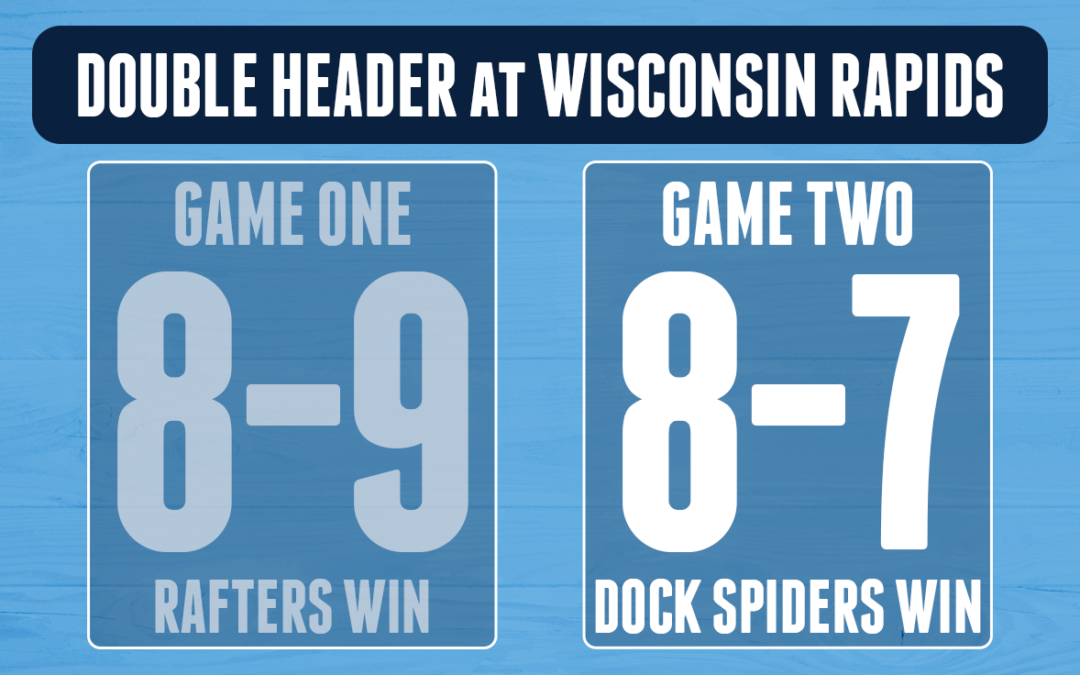 Dock Spiders Split Doubleheader Against the Rafters