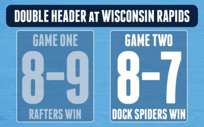 Dock Spiders Split Doubleheader Against the Rafters