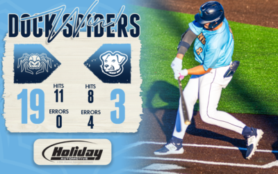 Dock Spiders Trounce Battle Jacks to Complete a Road Series Sweep