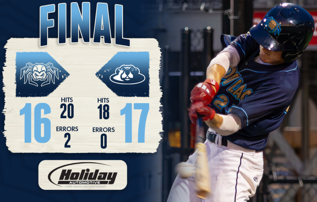 Baseball player with final score