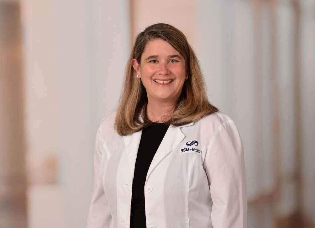 A young female doctor