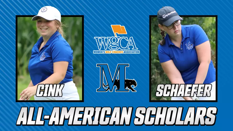 Two female golfers