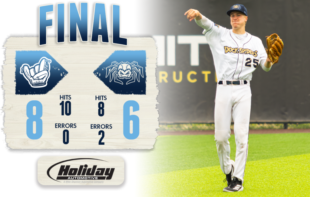 Baseball player with final score