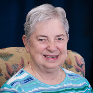 A smiling older woman