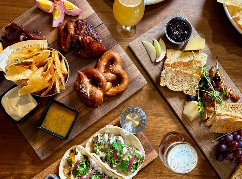 A varity of food on a table