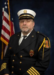 Scott Pudil in a full uniform