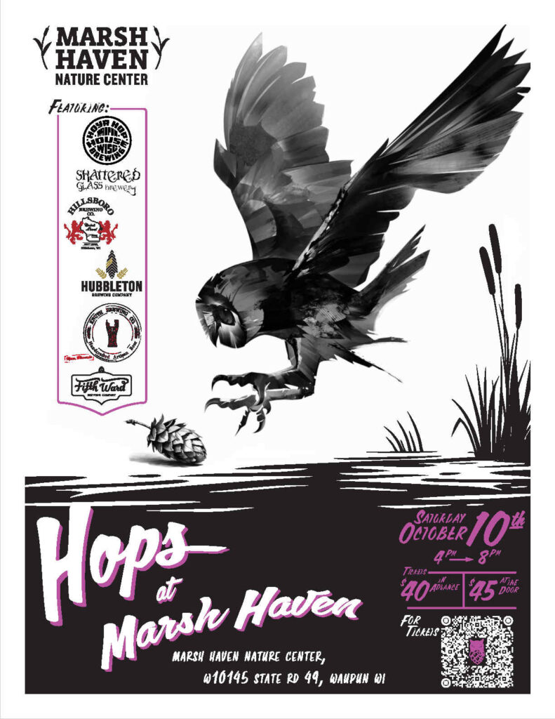 A poster with a bird