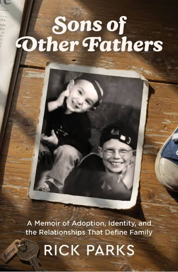 Book cover of a black and white picture of two boys