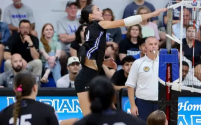 Marian women’s volleyball splits day two of Red Hawks Invitational