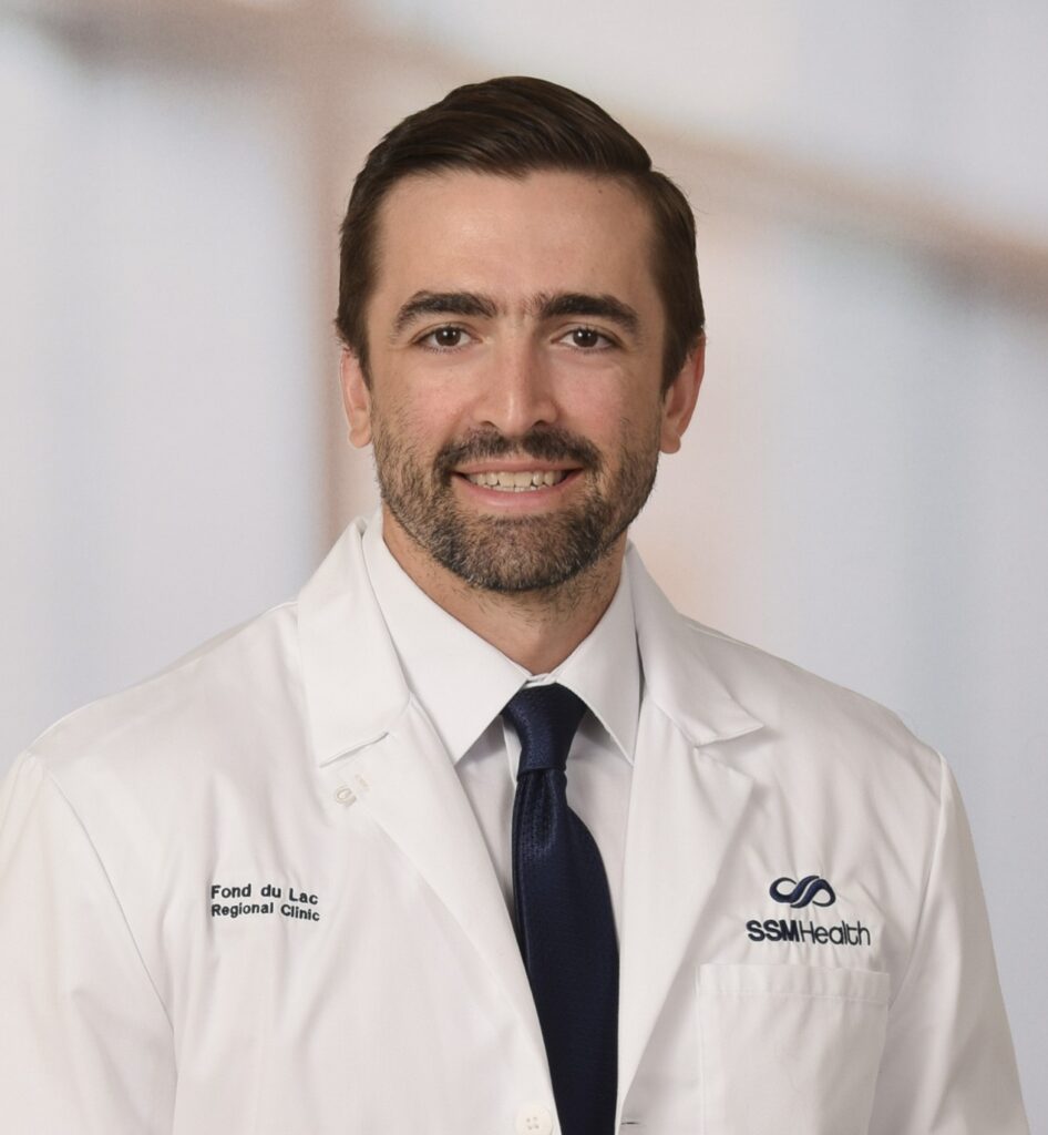 A male doctor with a beard