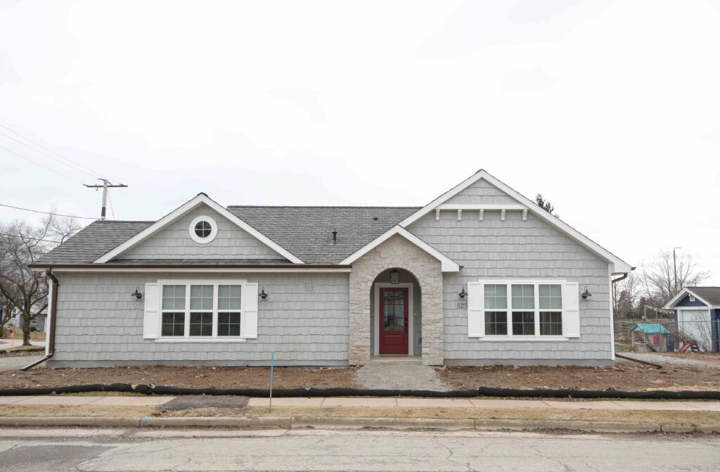 A newly constructed house